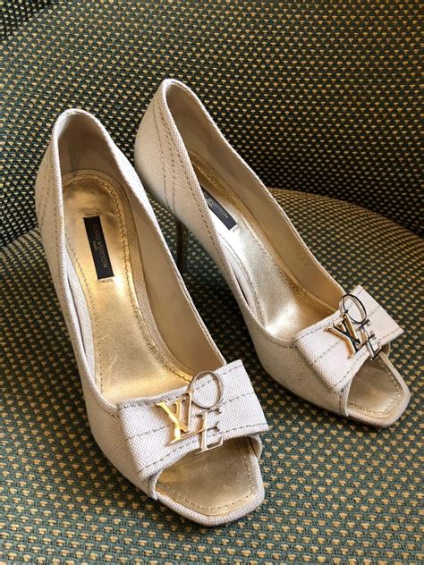 high heels louis vuitton white fletchers|louis vuitton designer shoes.